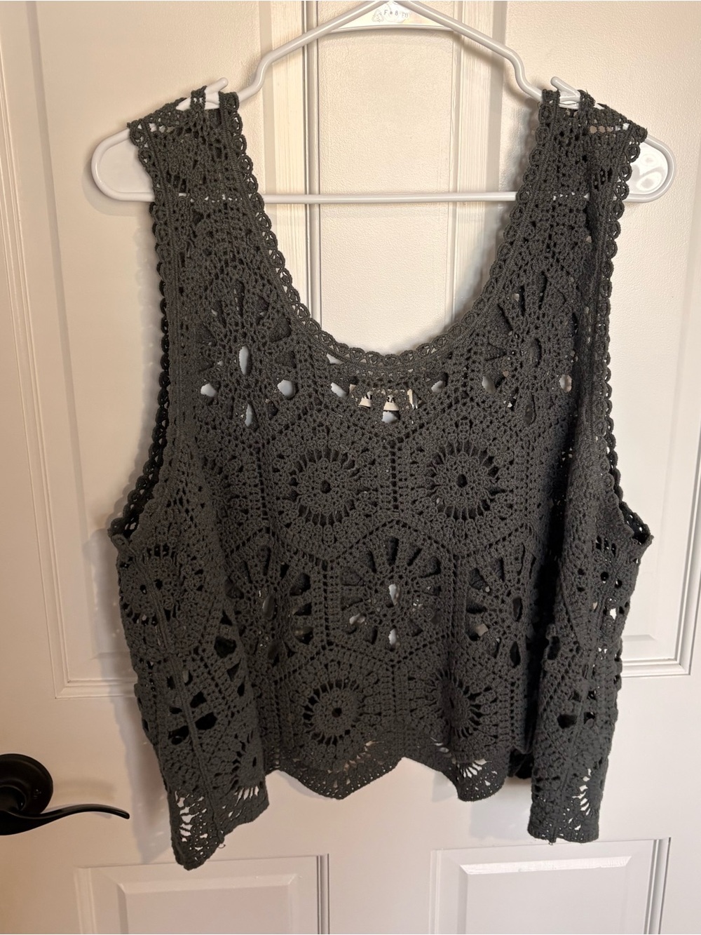 Adora Crochet top cropped tank top layering summer breathable knitted l-xl
